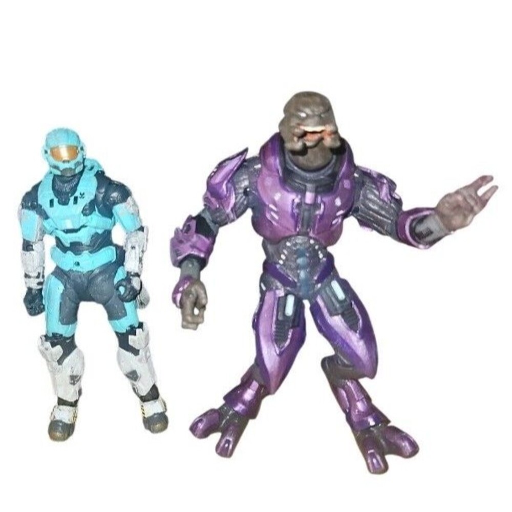 McFarlane Halo: Reach Kat-B320 & Halo 4 Elite Zealot Figure Lot